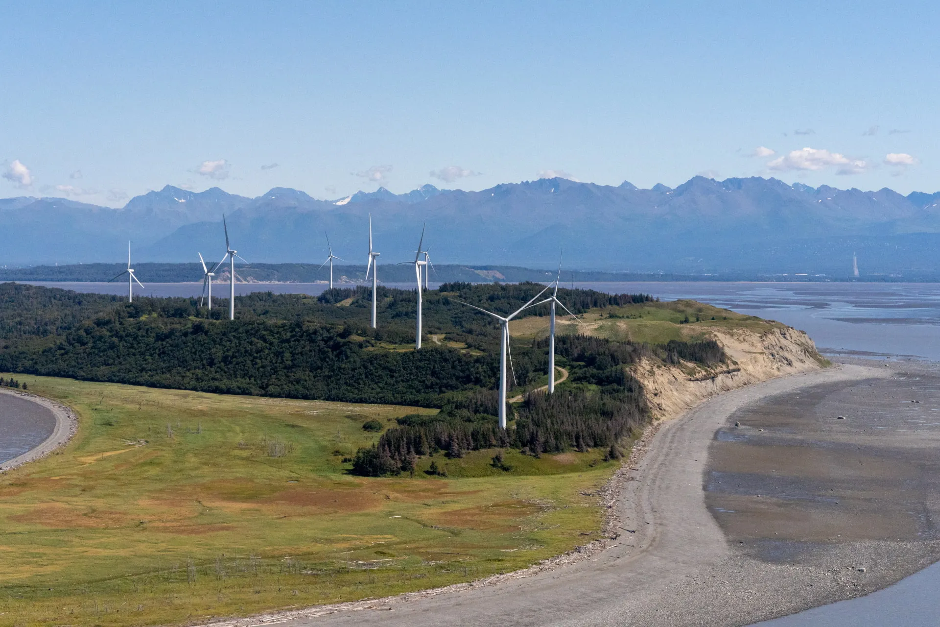 11 GE Wind Turbines on Fire Island Wind